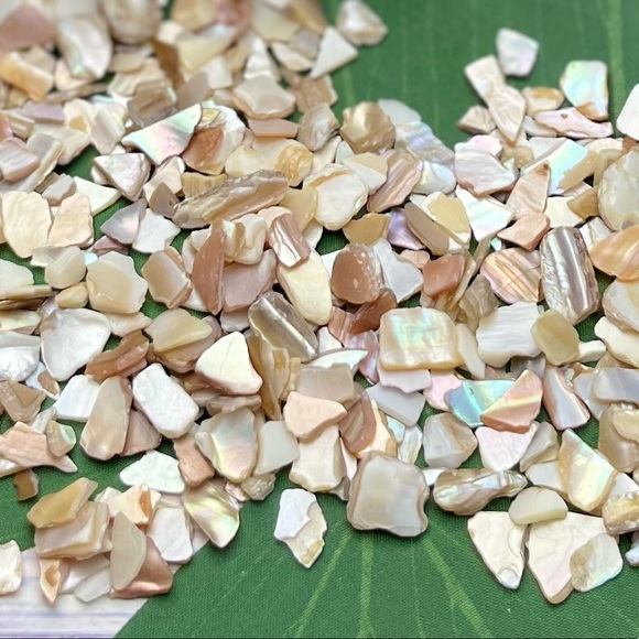 Real Mother of Pearl & Abalone PCs crafting jewelry inlays beads mosaics DIY lot - Picture 11 of 16
